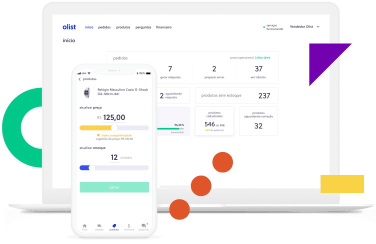 Anunciar em diversos marketplaces - Plataforma Olist Store